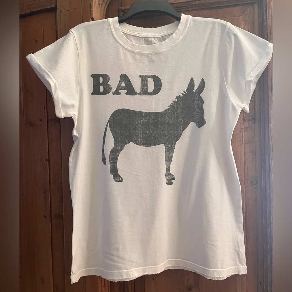 “Recycled Karma” Women’s “Donkey” T-Shirt….new / without tags….Size M